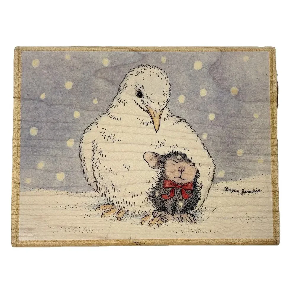 House Mouse DOVERLY LOVE Monica Friend HMOR1067 Stampabilities Rubber Stamp